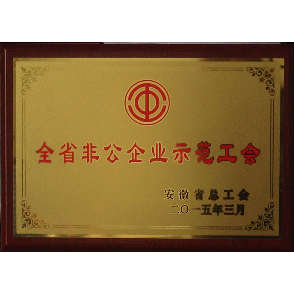 2015.03-全县非公企业示范工会证书