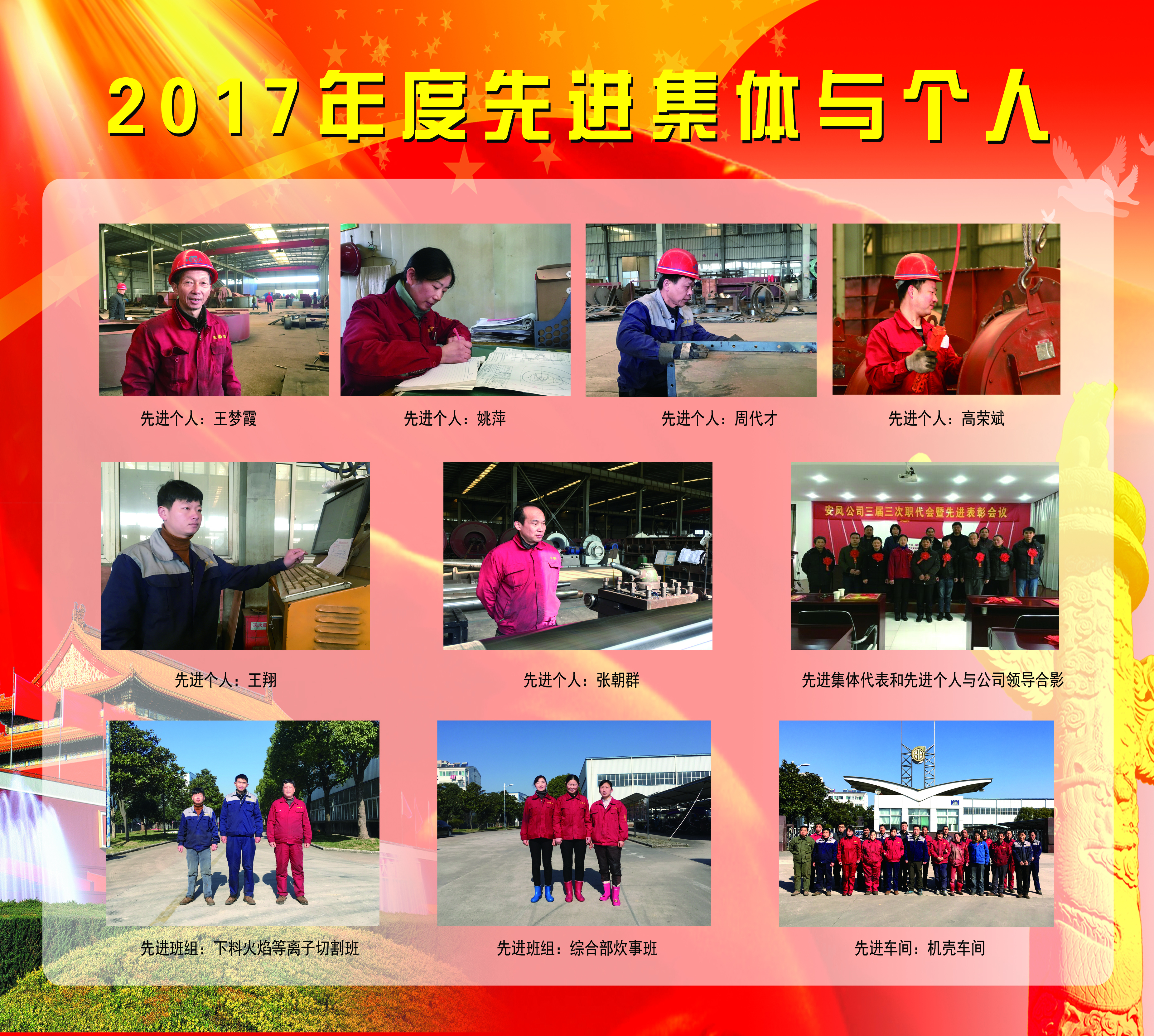 2017年度先进集体和个人